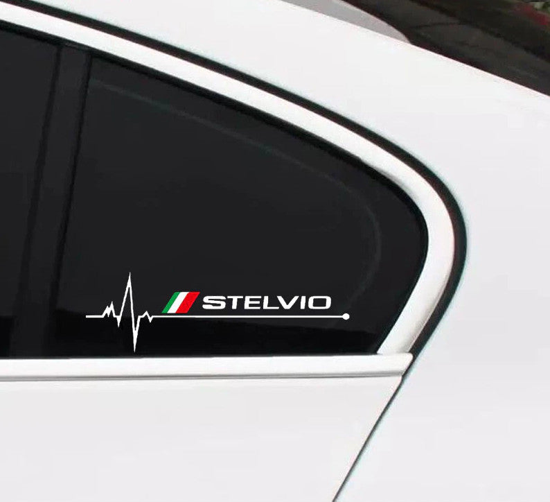 1-piece set of for Alfa Romeo Gold Center Staircase Side Fender Rear Trunk Sticker Badge