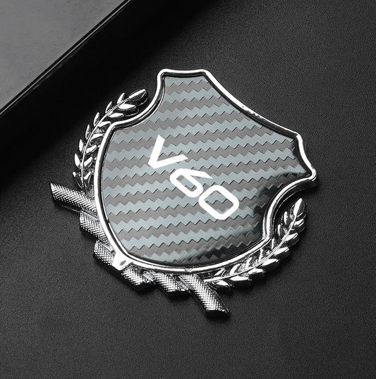 Suitable for Cadillac car body stickers, badges, logos, decals, letters, adhesive, blue