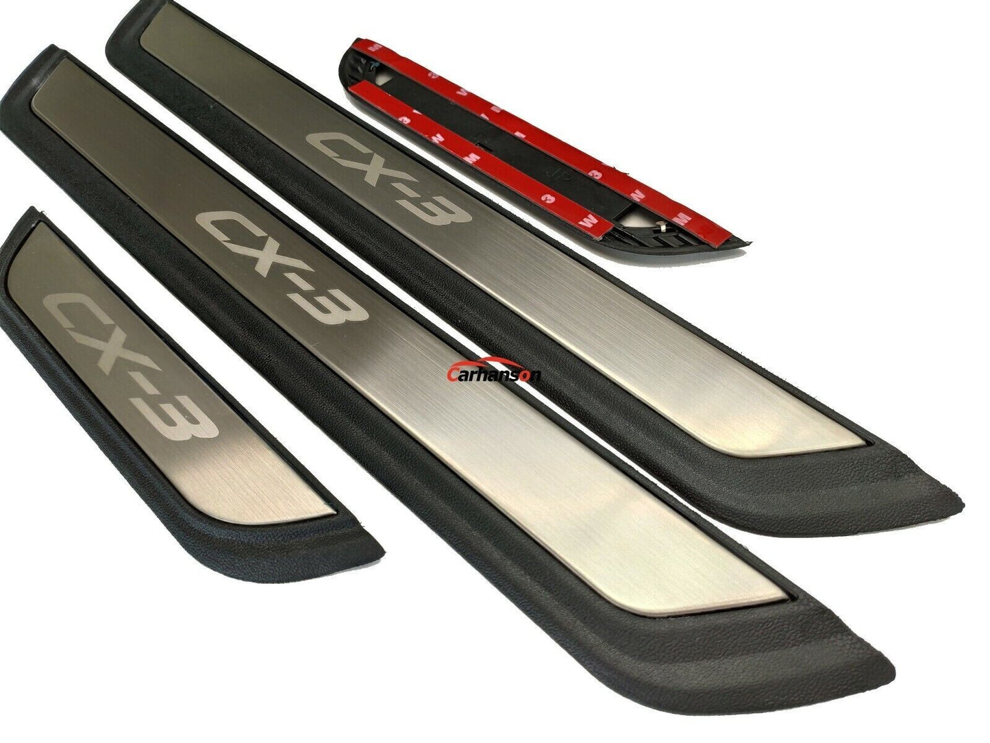 for Mazda CX-3 2023 Car Accessories Door Sill Protector Scuff Plate Guard Parts