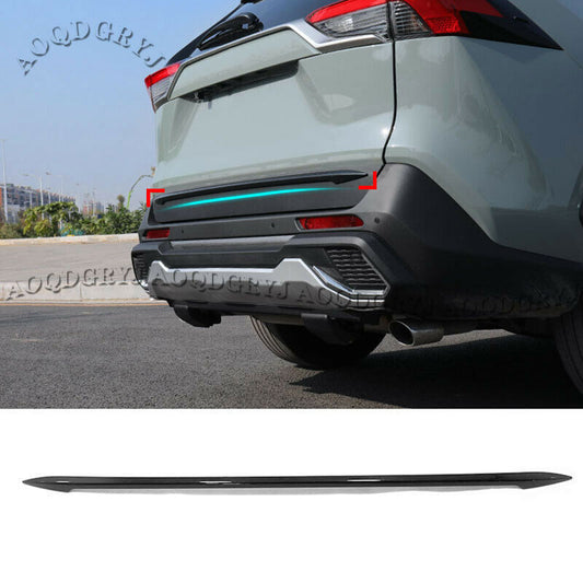 Glossy Black Rear Tailgate Trunk Lid Lower Strip Trim for TOYOTA RAV4 2019-2024