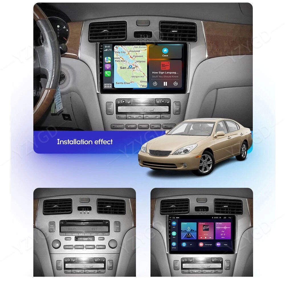 Apple Carplay 9GPS Navi for Lexus ES300 ES330 XV30 2001-2006 Car Stereo Radio