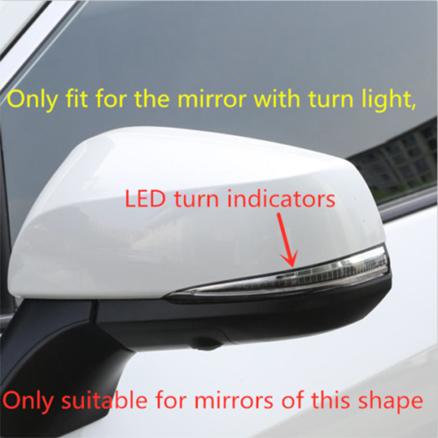 for Toyota RAV4 2019-2023 Carbon Fiber Style External RearView Mirror Cover Trim