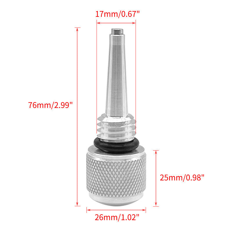 2-Piece 55201 Magnetic Oil Drop Rod M18 x 2.5 for WEN 56125i Compatible, Silver