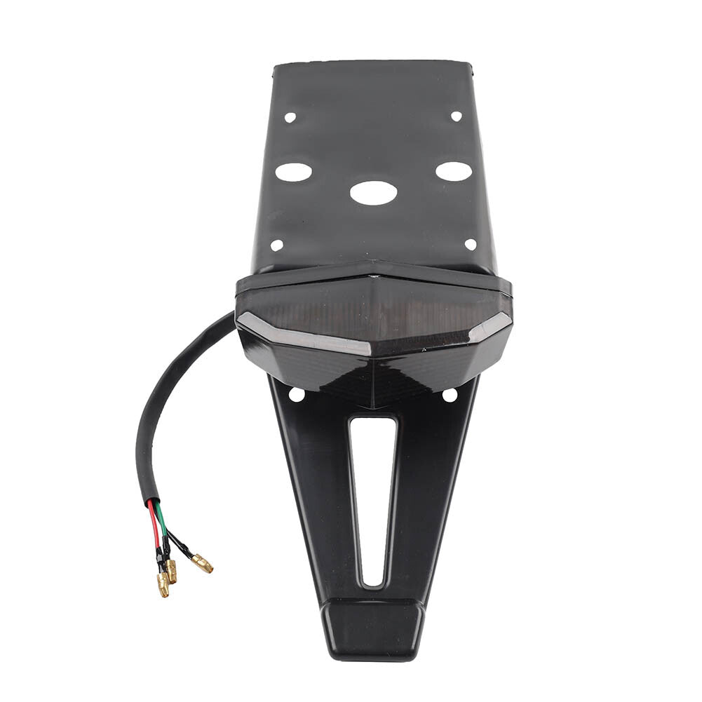Motorcycle Rear Mudguard Brake Tail Light License Plate Lamp For Dirt Bike