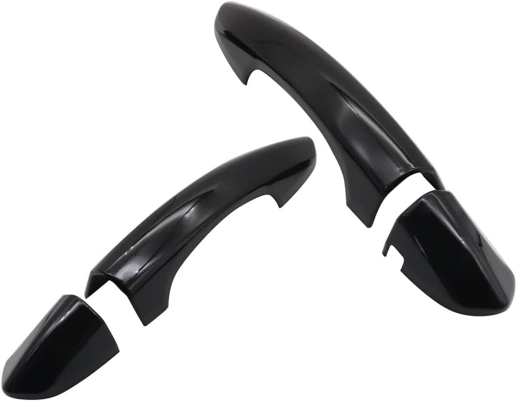For 2015 2016-2022 for Ford for Mustang Gloss Black 2PCS Door Handle Covers Overlay ABS