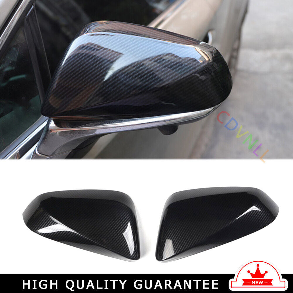 Rear View Side Door Mirror Cover Fit for Lexus NX 2015-2020 Black Carbon Fiber