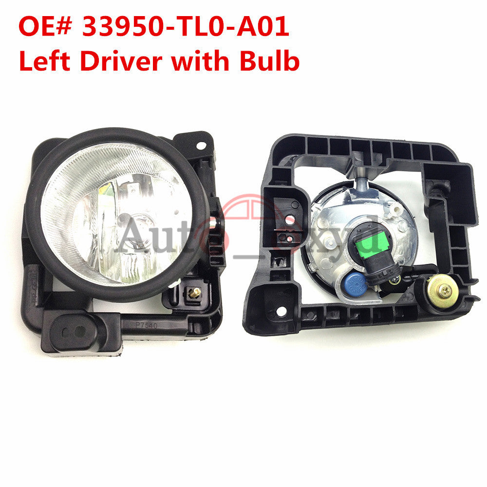 33950-TL0-A01 Left Driver Fog Driving Light Lamp WITH BULB 2009-10 for Acura TSX