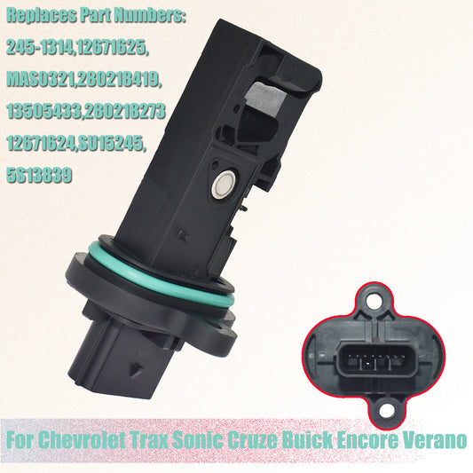 Mass Air Flow Sensor 12671624 for Buick Encore Verano for Chevrolet Trax Sonic for Cruze