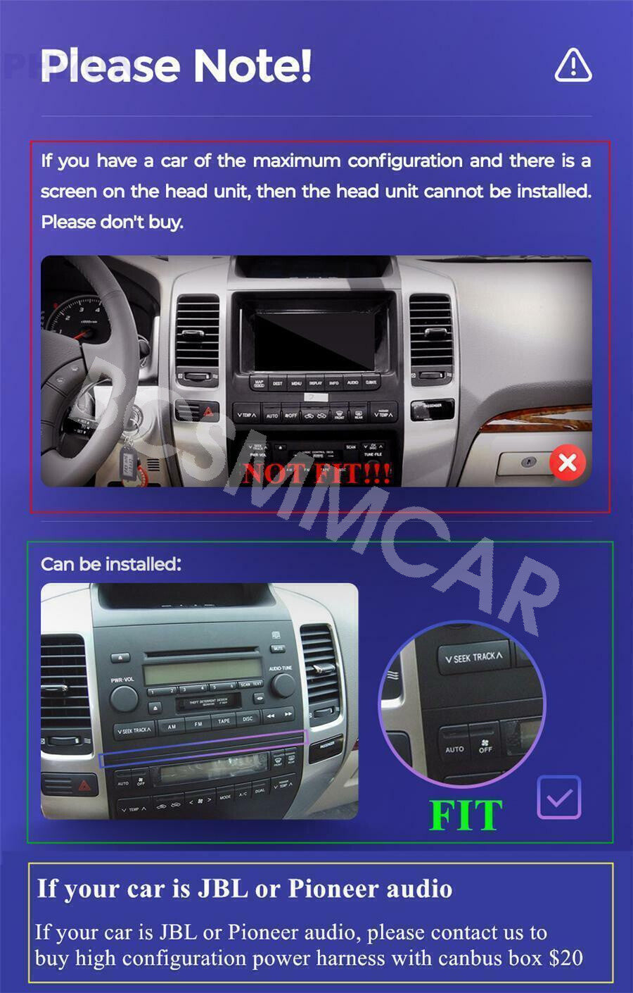9in Android 13 Car Radio Fit for Toyota for Land Cruiser Prado 2002-2009 Player