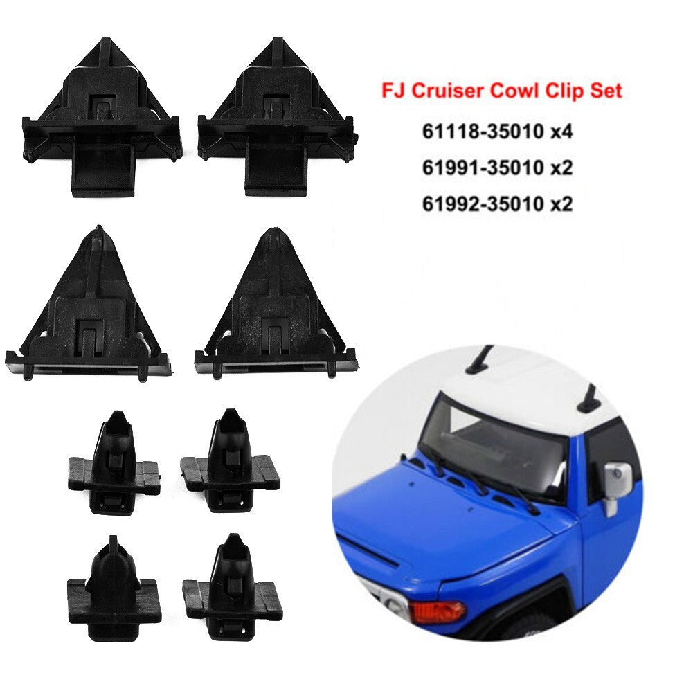 Car Panel Clips Body Retainer Fender Cowl Clip Set for TOYOTA FJ Cruiser 2007-14
