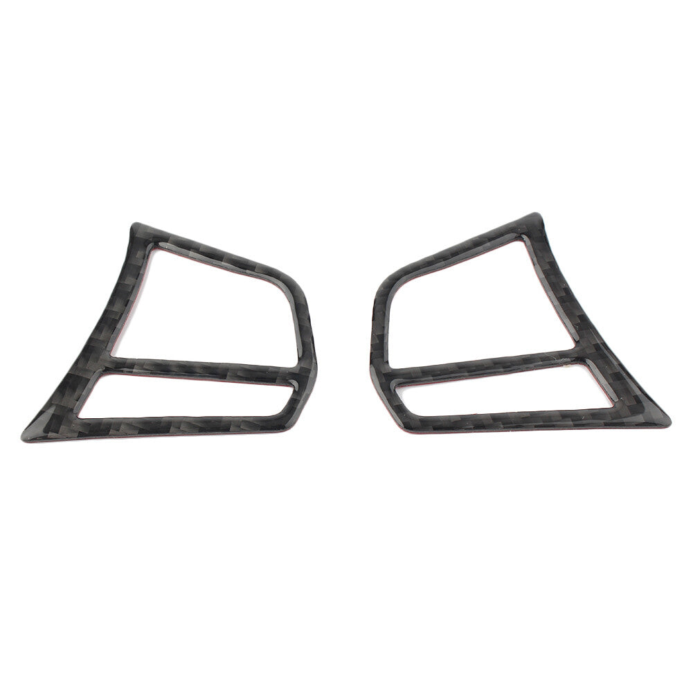 Carbon Fiber Steering Wheel Buttons Stickers Fit for BMW F20 1 Series 2 3 4 3GT Pair