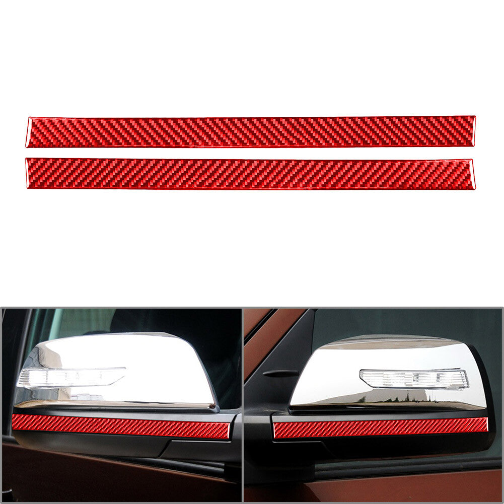 R¨¹ckspiegel Anti-Scratch Strip Trim f¨¹r for Toyota Tundra 14-21 Kohlefaser Rot
