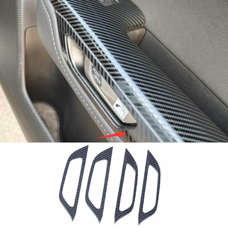 for Lexus NX250 350 350h 2022-2023 Car Carbon Fiber Inner Door Handle Frame Trim