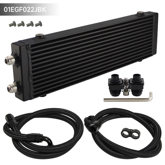 Large Dual Pass BarPlate Oil Cooler Kit for BMW E36 E46 M3 E90 E92 E93 335i