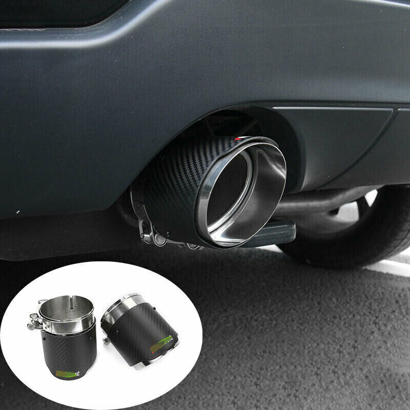 for Jeep Grand Cherokee 2011-2020 Carbon Exhaust Muffler Tail Pipe Tip Tailpipes