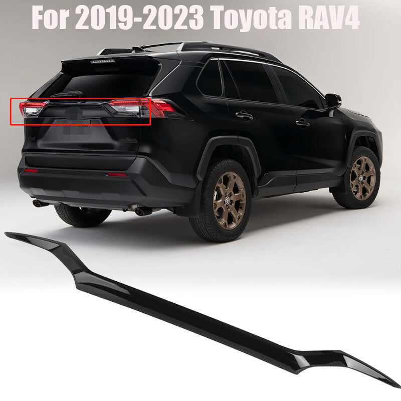 Rear Trunk Window Cover Trim Glossy Black For 2019-2023 for Toyota RAV4