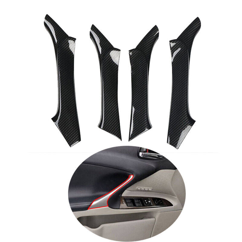 19x Carbon Fiber Interior Door Armrest Panel Trim for Lexus IS F 250 350 2006-13