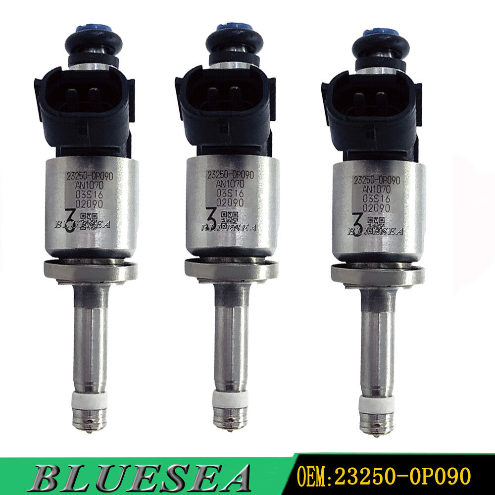 3PC OEM 23250-0P090 GDI Fuel Injectors for Toyota Highlander for Sienna Tacoma 3.5L