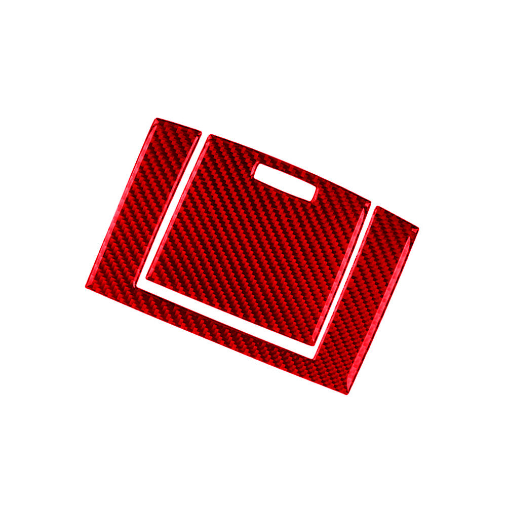 Red Carbon Fiber Rear Control Panel Lower Panel Trim for BMW X3 2004-2010