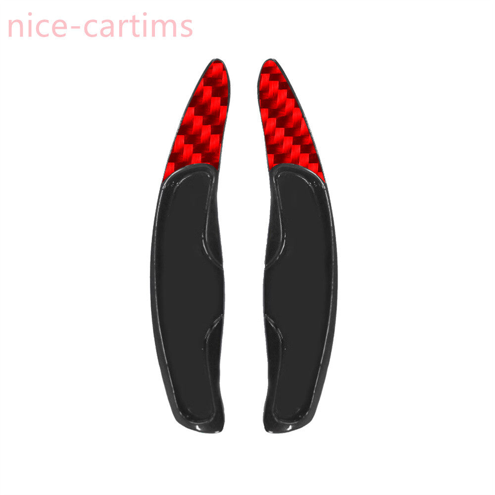 Red Carbon Steering Wheel Shifter Paddles for Porsche for Panamera for Cayenne 911 10-16