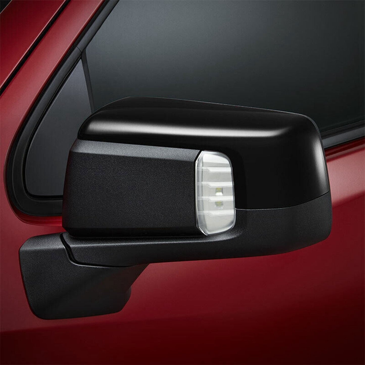 for Chevy Silverado 1500 2019-23 ABS Pair Side Mirror Cover Gloss Black Cap Trim