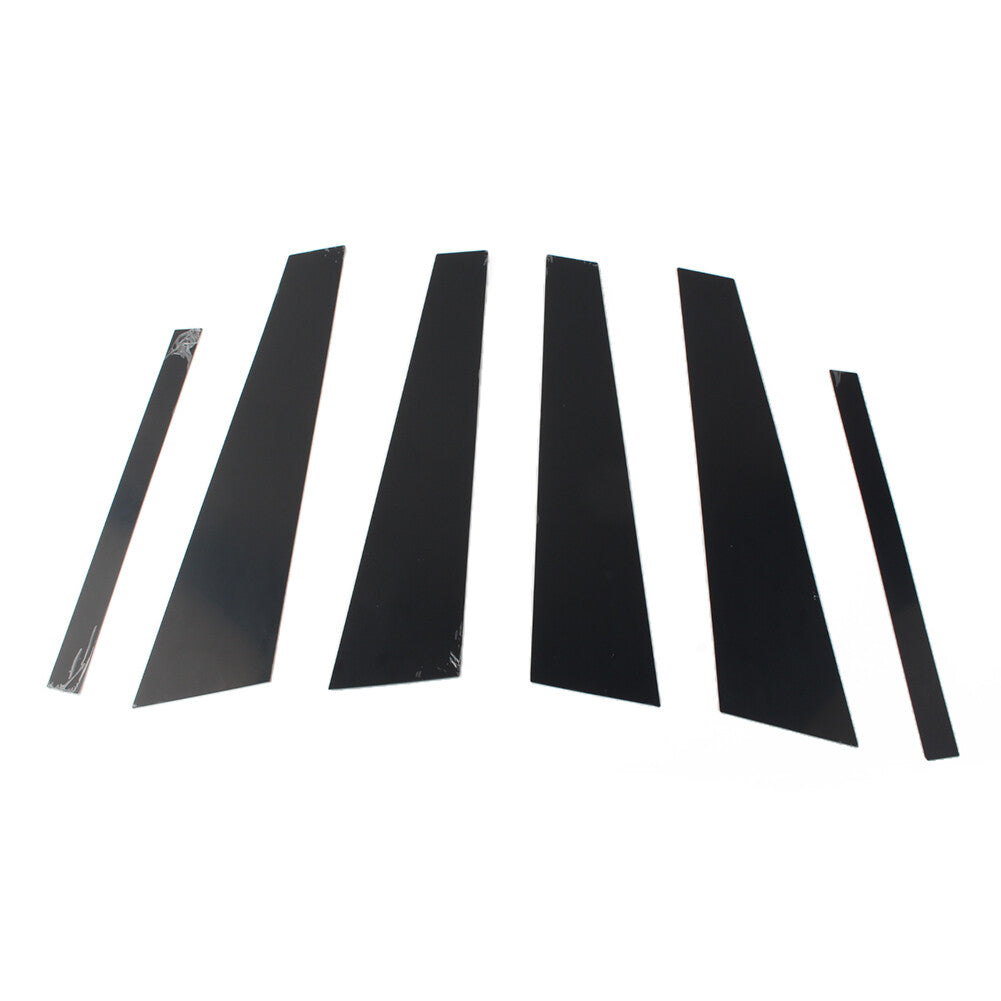 Door Window Pillar Posts Trims Set for BMW 5 Series F10 2011-2017 Glossy Black