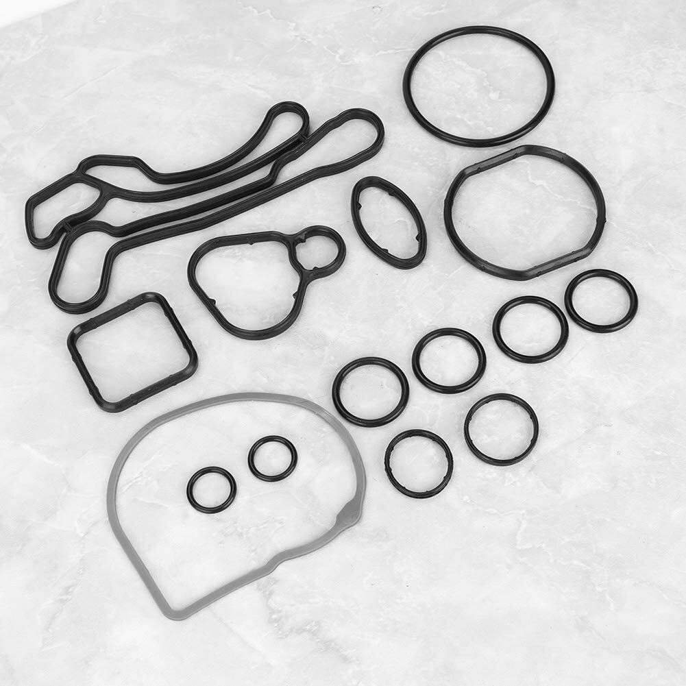 15pcs 55354071 Engine Oil Cooler Gasket Seal for Chevrolet for Cruze Sonic - Full