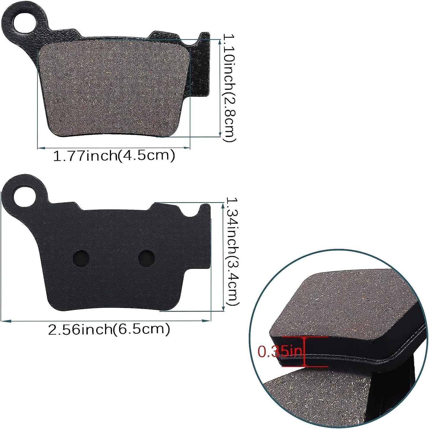 Rear Brake Pads for HUSABERG TE 125 250 2012-2014 FE 250 350 290 450 501 570 200