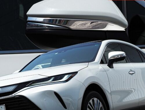 Chrome Rearview Side Mirror Steel Trim Silver For 2020-2023 for Toyota Harrier Venza