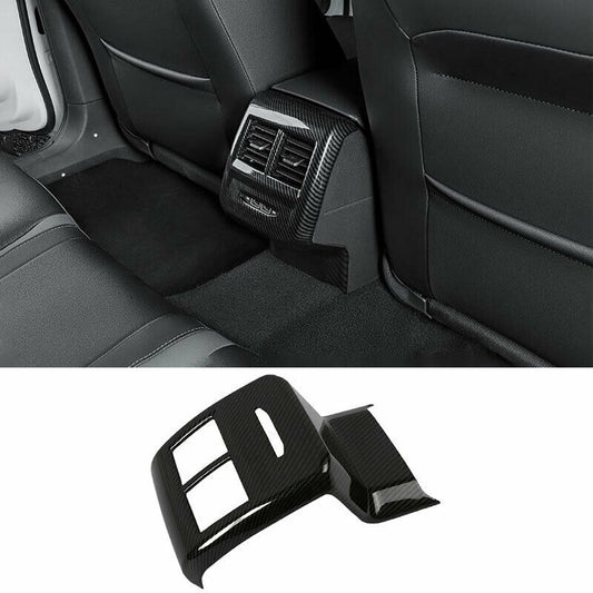 for Volkswagen for Jetta Mk7 2019-2022 Carbon Fiber Rear Air Outlet Vent Cover Trim