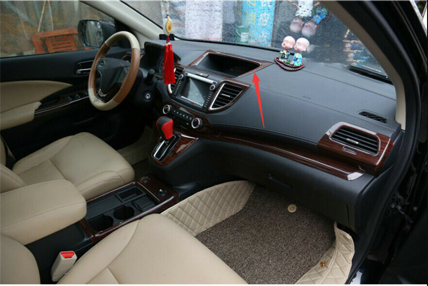 Console AC Switch Control Panel Trim for Honda CR-V 2012-2016 Peach Wood Grain