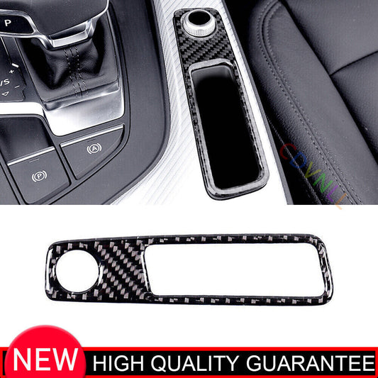 for Audi A5 A4 2017-24 Real Carbon Fiber Console Gear Shift Frame Cover Trim 1P