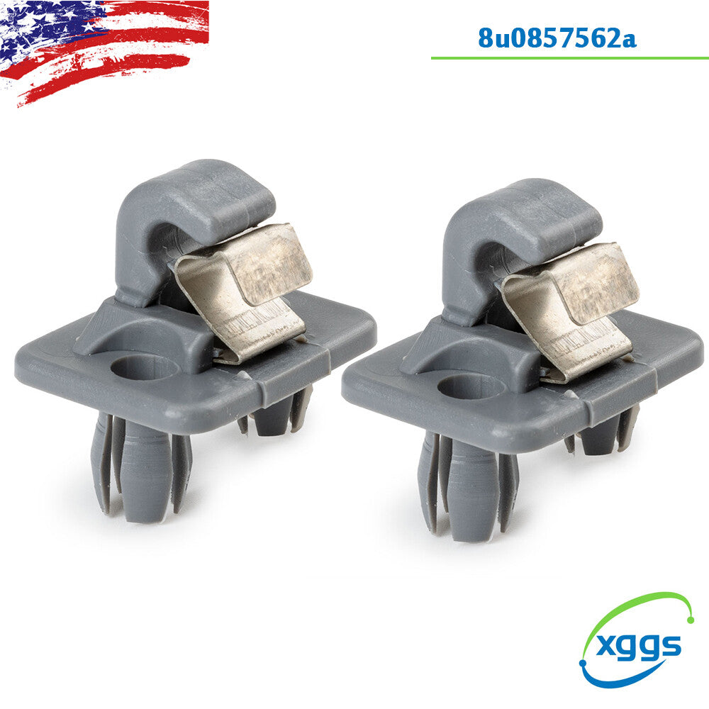 2X Gray Sun Visor Bracket Hook Clip Hanger for Audi A3 for A4 S4 for A5 S5 Q5 8U0857562A