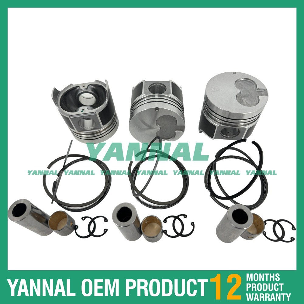 3-piece engine overhaul and rebuild kit with gasket bearing valve kit for Isuzu 3AE1