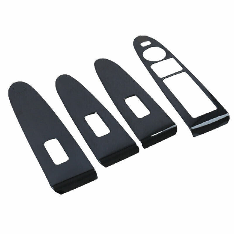 Car Glass Window Lifting Lock Cover Trim for Kia Sportage R GL 11-16 Black Steel
