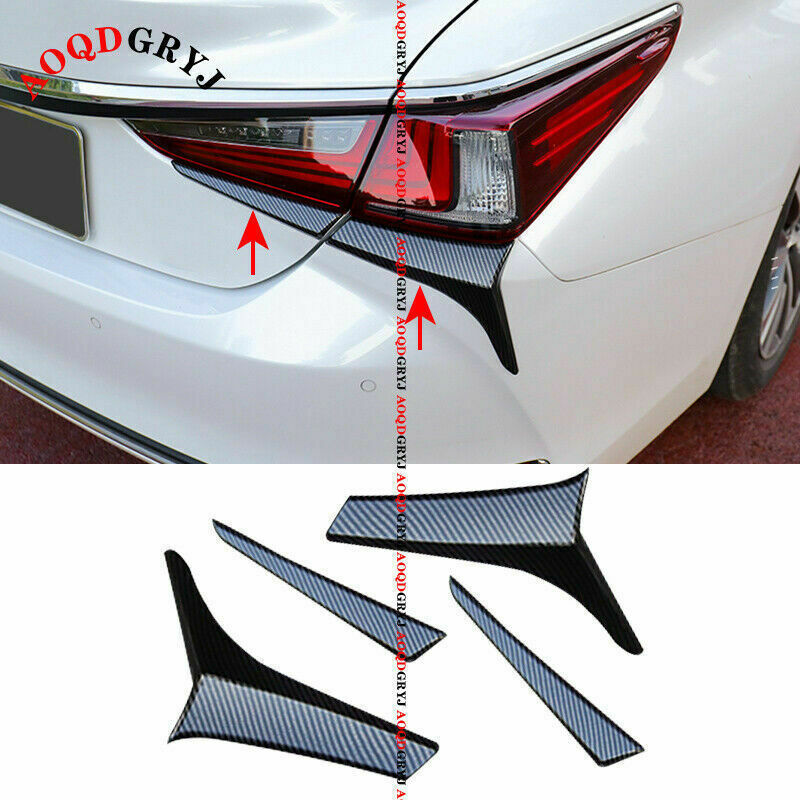 for Lexus ES300H 250 350 2019-22 carbon fiber Rear Tail Light Lamp Moulding Trim