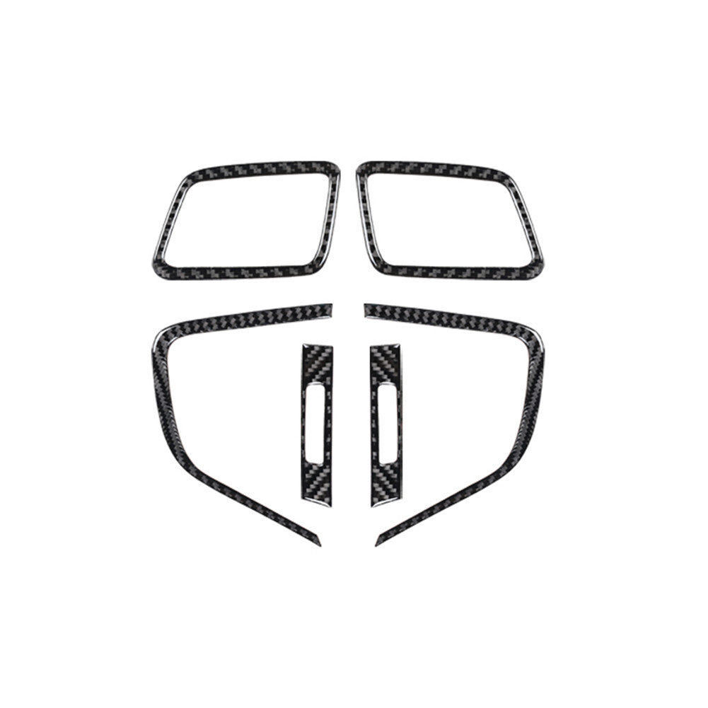 6Pcs Carbon Fiber Interior Air Vent Outlet Cover Trim for Honda CR-V 2017-2021