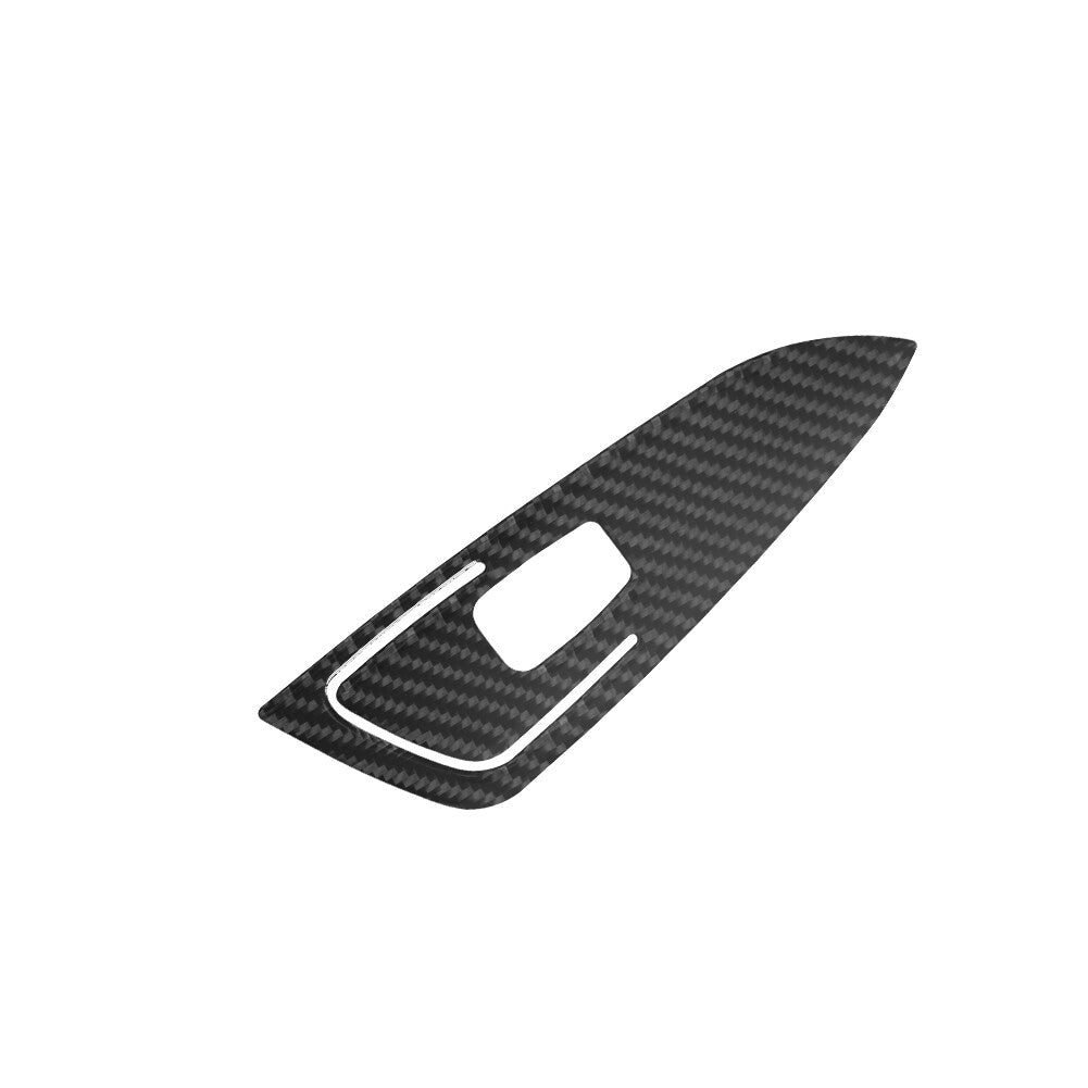 Carbon Fiber Passenger Door Control Trim Cover for Hyundai for Veloster JS 2019-2022