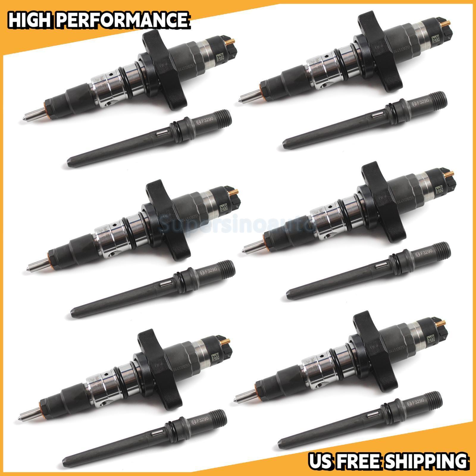 WTY 6x Fuel Injector 0445120255 Fit 03-04 for Dodge for Ram 2500 3500 Truck 5.9L