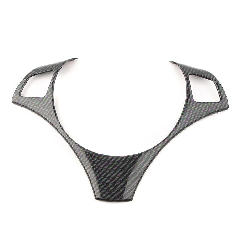 Steering Wheel Frame Trim Cover Fit for BMW 3 Series E90 E92 E93 05-12 Carbon Fiber