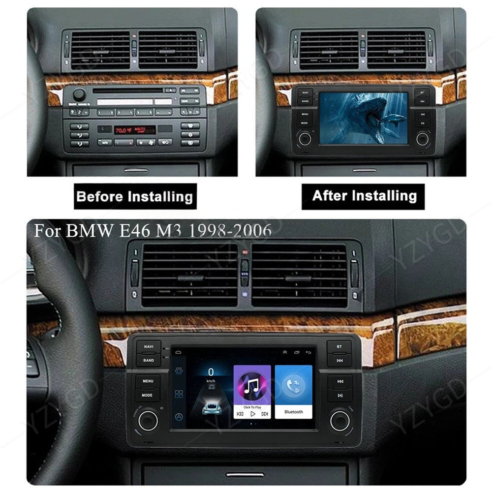 Touch Screen Car Radio WiFi for BMW E46 2-Door Convertible 1999-2006 CarPlay GPS