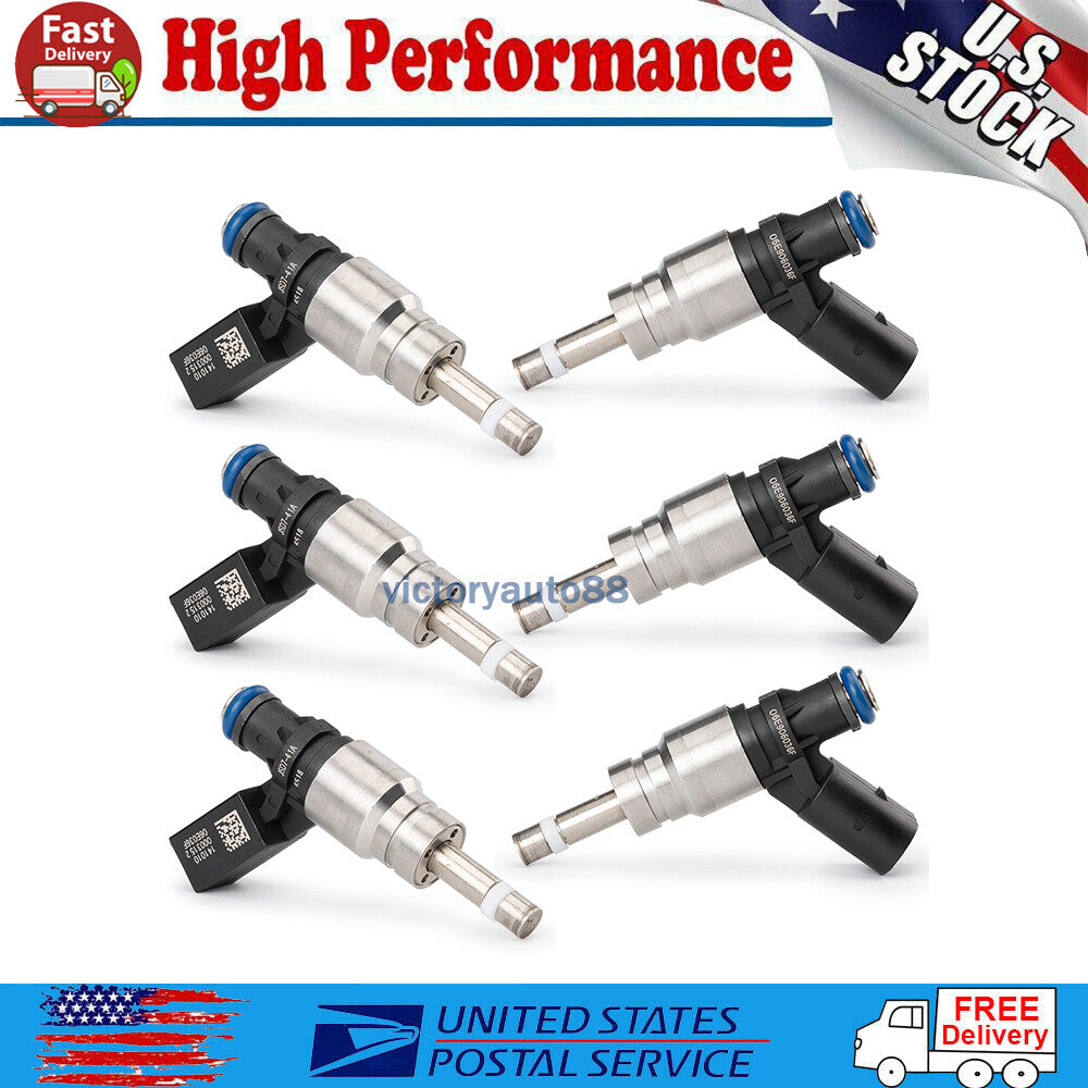 6-pack fuel injectors 06E906036F for Audi A4 A5 A6 Quattro Q5 S4 S6 S8 06H906036P