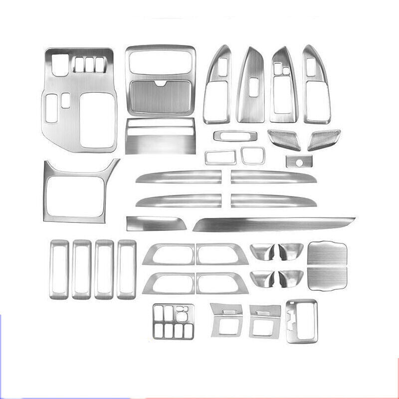 Silver Look Inner molding Cover Trim for Toyota for Land Cruiser Prado FJ120 2003-09