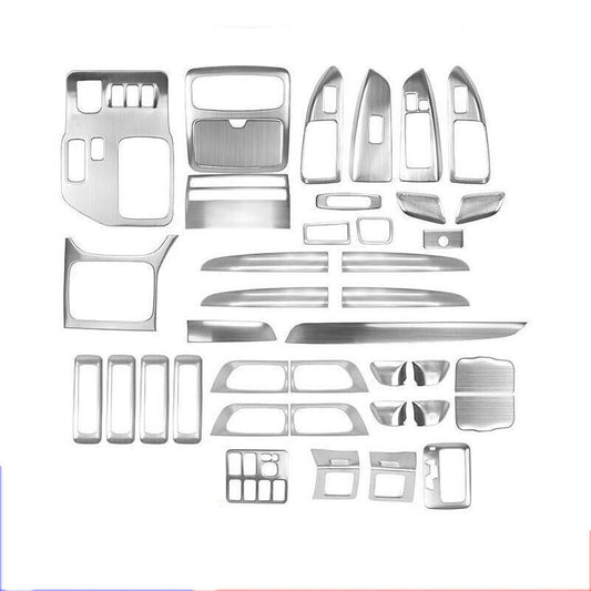 Silver Look Inner molding Cover Trim for Toyota for Land Cruiser Prado FJ120 2003-09