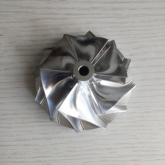 T04S 58.10/76.07 mm 6+6 Blade Turbine Blank Compressor Wheel for Racing Cars