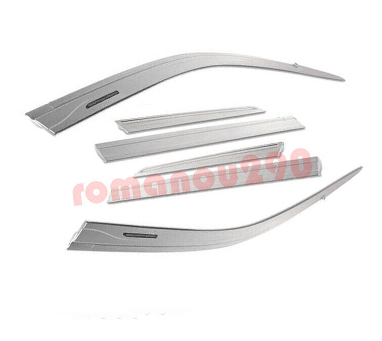 for Nissan Sentra 2013-2019 silver Window Wind Visors Rain Guard Vent Deflectors