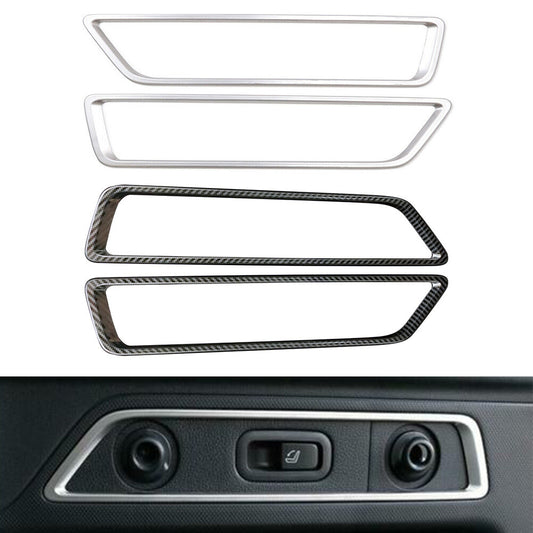 2-Piece Car Rear Trunk Switch Button Cover Trim for Subaru Forester SK 2019 2020