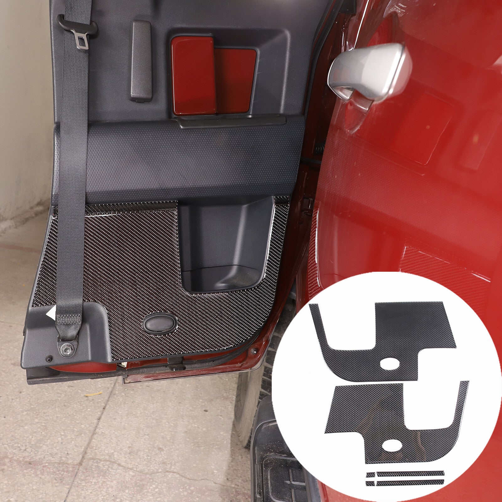 Matte Black Side Vent Socket Cover Trim Kit for Toyota @FJ Cruiser 2007-21