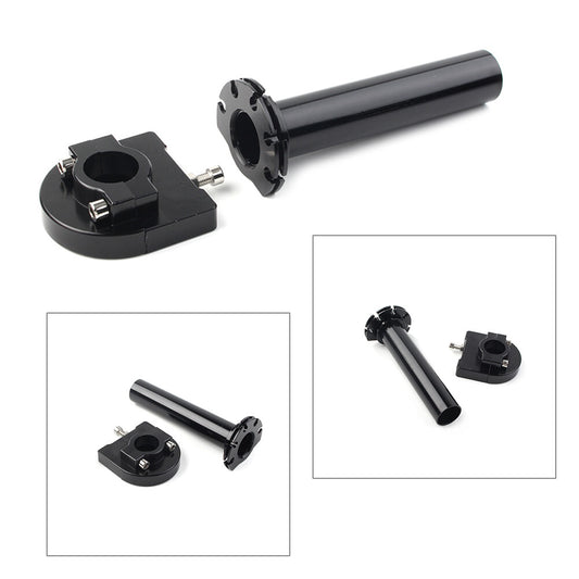7/8in Turn Twist Throttle Handle Bar Throttle Tube Set Universal For Motorcycle