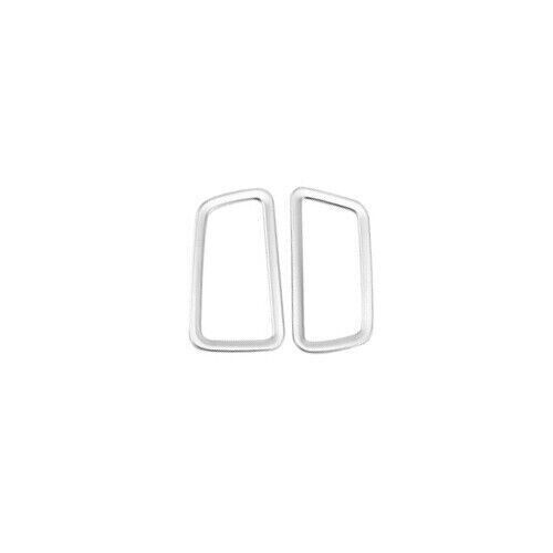 Car Instrument LR Air Outlet Vent Cover Trim for Kia K5 2021-2022 Silver Steel